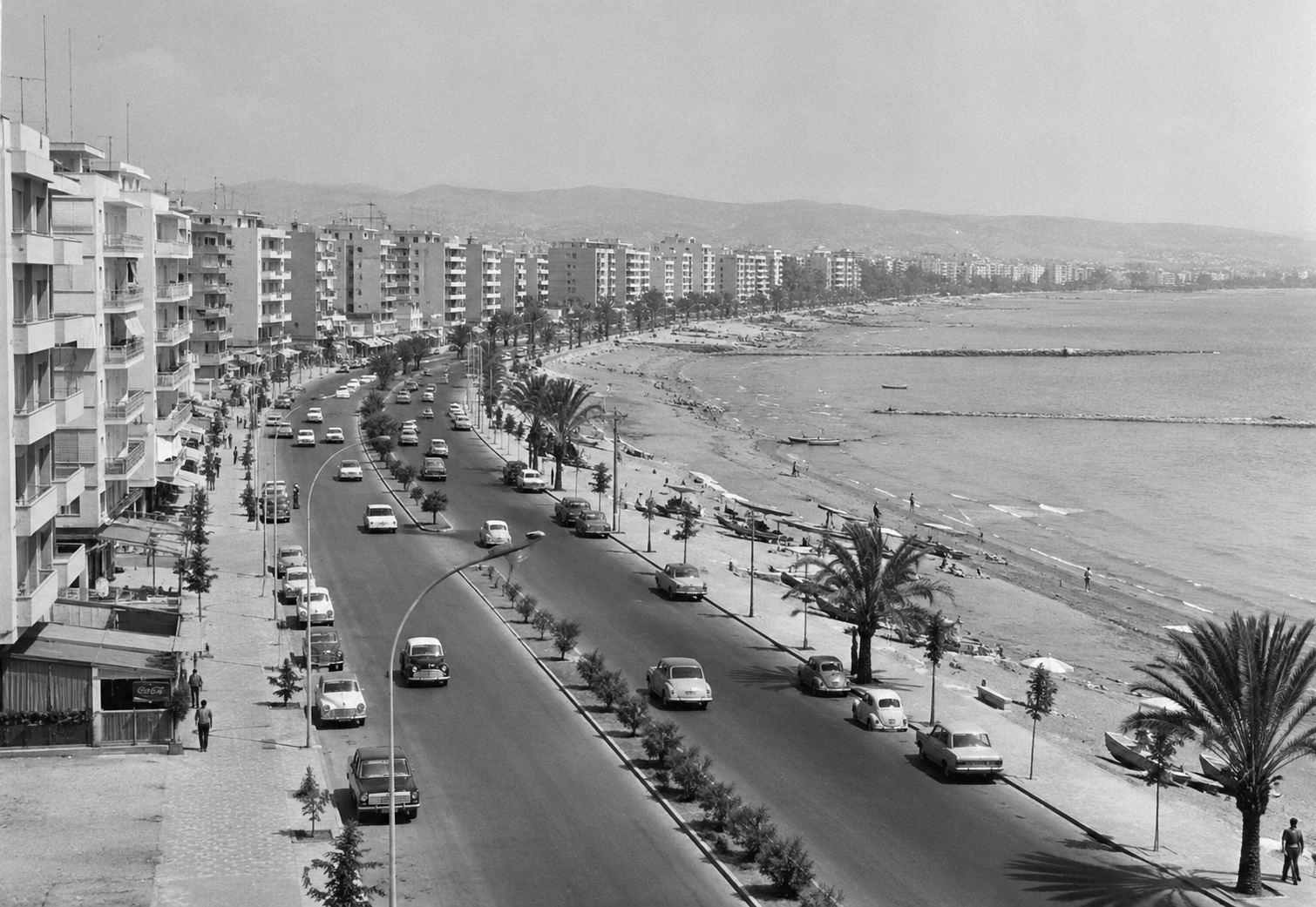 Limassol seafront in the late 1970s